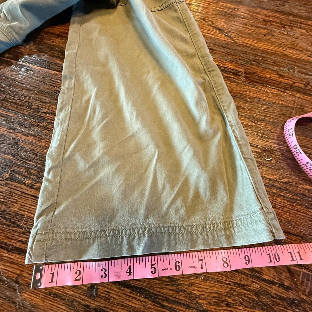 American Eagle AE Green Cargo Wide Leg Pants Stretch 6 - Picture 15 of 16